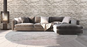 Modern bright interior . 3D render