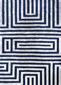 Labyrithe blue-silver-